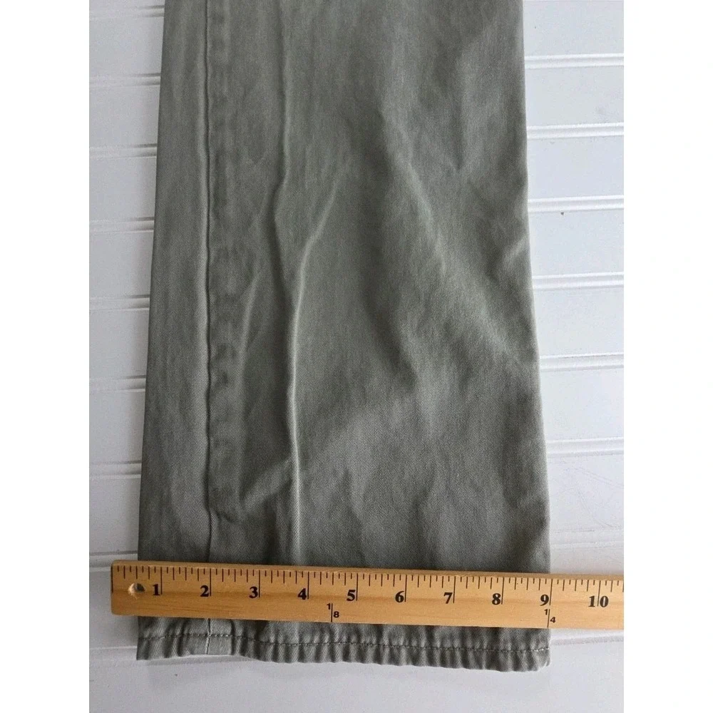 Polo Ralph Lauren Chino Pants Men's 38X32 Green 650 Straight 5 Pocket Flat Front